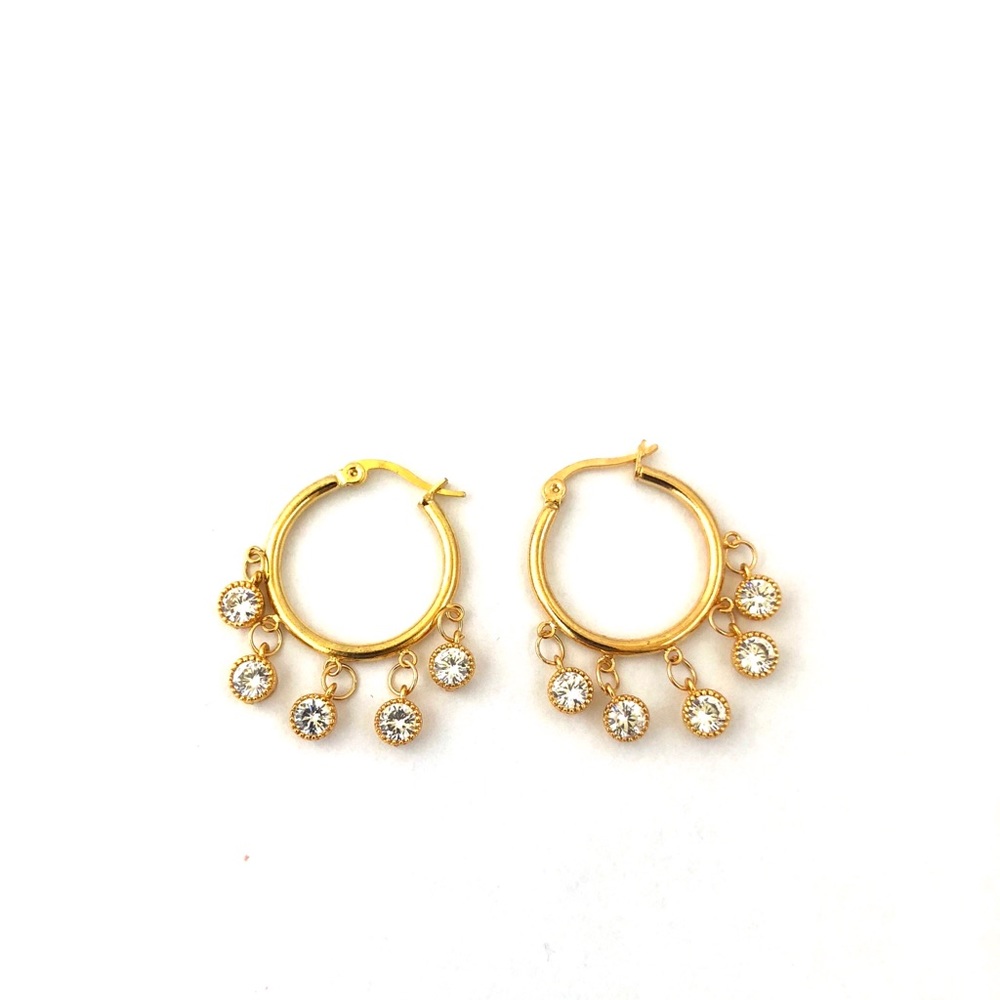 Crystal Mini Hoops